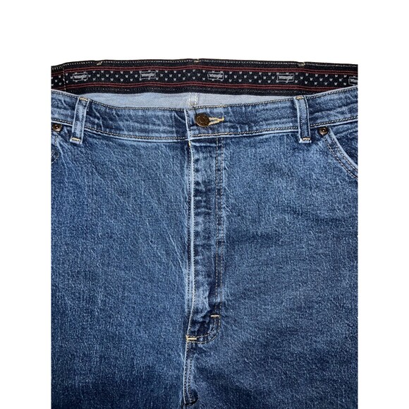 Wrangler Mens Jeans Five Star Denim Relaxed Regular Fit 10855WAQD 42x30 Clean - Picture 3 of 6